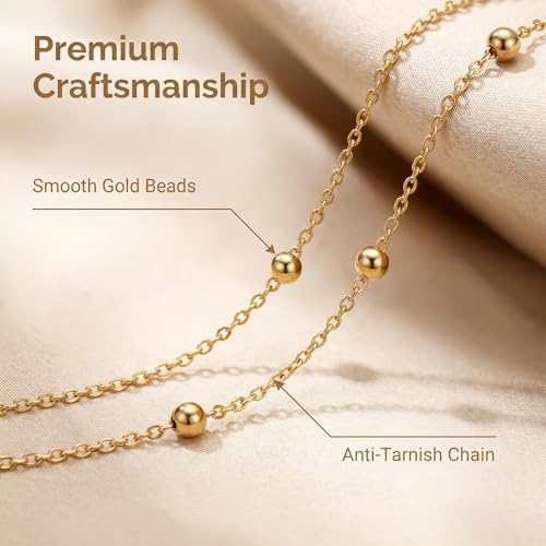 Layered Belly Waist Chain for Women - color: Gold