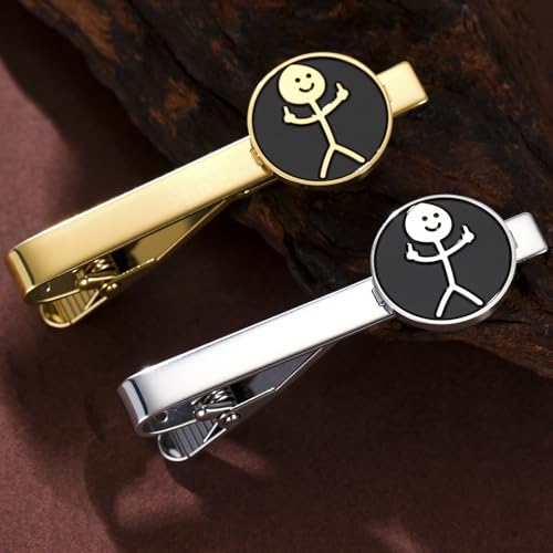 Dreamtimes Rock Skull Hand Tie Clip Halloween Shirt Tie Clips Figurine Sign Language Tie Clip Rock On Hand Gesture Stainless Steel Novelty Tie Accessory for Men - style: Style 1-G