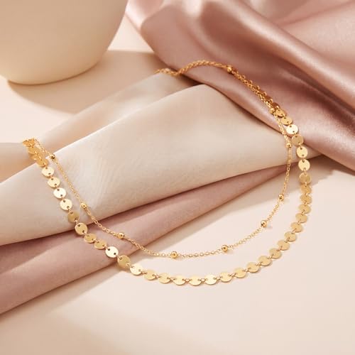 Layered Waist Chain for Women Waterproof, 14K Gold/Silver Plated Belly Chain Belt Waist Beads Chain Herringbone Snake Satellite Body Chain Beach Summer Fashion Jewelry Gift - style: Style 3