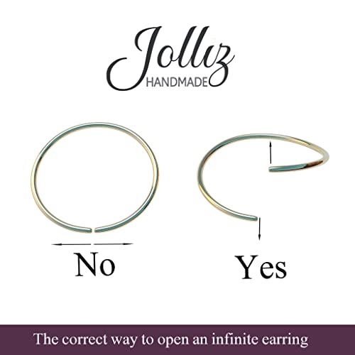 Jolliz Opal Nose Rings Hoops โ 24 Gauge Classic Design, Elegant Nose Rings for Women & hypoallergenic Nose Piercings Jewelry Perfect for Any Occasion with Comfortable Fit - color: Green Opal Gold