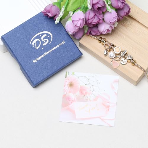 DS Charm Bracelets for teen girls exquisite cute cartoon friendship bracelet Gold Stainless Steel Bangle birthday Gift box Adjustable little girls kids jewelry holiday gifts - style: GOLD-8