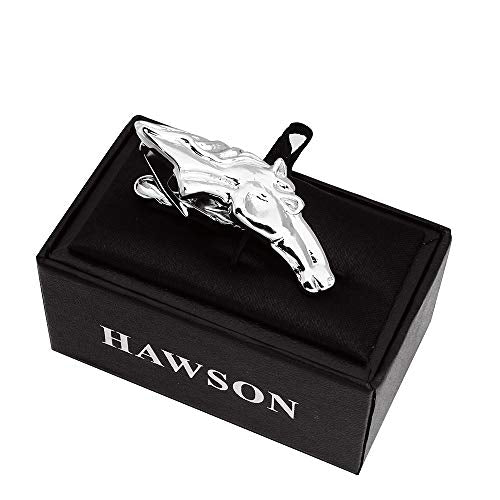 HAWSON 2 inch Tie Clip for Men-Novelty Sport Necktie Bar Clip,Tie Pin,Special Interesting Gift for Men - style: Horse's head
