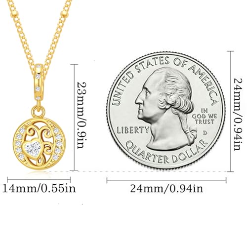 TIZU Initial Necklaces for Women - Dainty 14K Gold Plated Letter Pendant Trendy Personalized Initial A-Z Necklaces Jewelry Gift - color: Gold-O