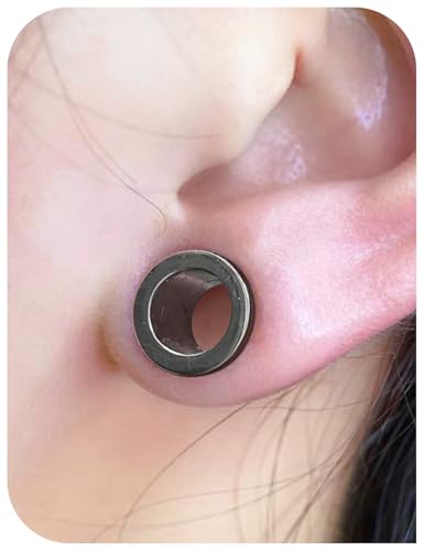 Astm F136 Titanium Ear Gauges Screw Fit Flesh Tunnels Plugs Gauges Earring Expander Stretcher Ear Tunnels For Ears 10G 8G 6G 4G 2G 0G 00G Plug Earrings Body Piercing Jewelry For Women Men - color: 0G Tunnels