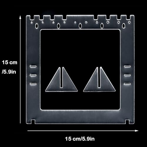 RENIAN Jewelry Photography Props Board Acrylic Frame Tabletop Stand for Studio Shooting Necklaces, Stud Earrings and Earrings Drop Dangle Display Holder