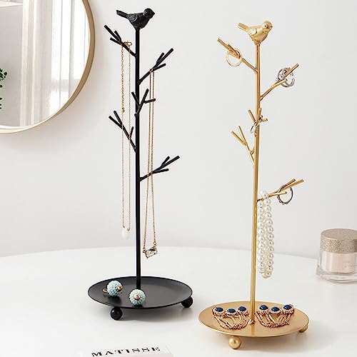 Branch Jewelry Rack Organizer for Ring Earrings Necklace Bracelet,Suitable for living rooms, bathrooms,offices,etc. - color: A Black