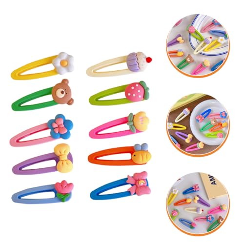 10pcs Hair Clips Cartoon Fruit Hairpins Set for Kawaii Hair Accessories Mixed Styles Style