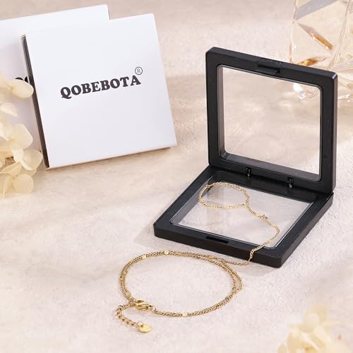 Hand Chain Bracelet Stainless Steel Gold Handchain Bracelets | Non Tarnish Handchain Bracelet for Women Summer Essentials Gold Link Bracelet Beach Waterproof Jewelry - color: Gold Double Layer