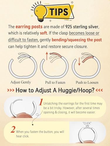 FaithHeart 925 Sterling Silver Post Small CZ Huggie Hoop Earrings for Women | Hypoallergenic Small Cubic Zirconia Hoop Earrings, Silver/Black/Gold/Rose Gold Huggie Earrings, 8-20mm with Gift Box - color: Silver, size: 16mm