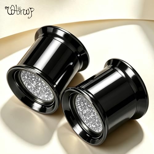 WBRWP 2pcs Hollow Gold Stainless Steel with Zircon Ear Plugs Tunnels - Ear Expander - Ear Gauges Stretcher Body Piercing Jewelry 8g-5/8 - color: Black with Silver Shining Inside