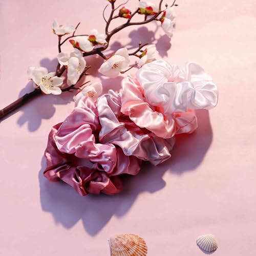 YANRONG Hair Accessories Set: 755PCS Seamless Ponytail Holders, Scrunchies, Hair Bands, and Hair Ties for Thick and Curly Hair (Gradient Powder) - color: 755PCS (gradient powder)