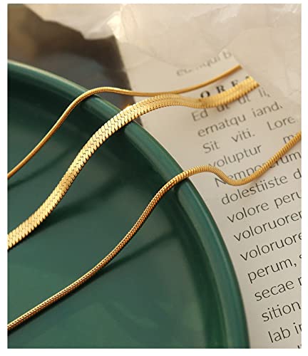 CHESKY 14K Gold/Silver Plated Snake Chain Necklace Herringbone Necklace | Gold Necklace for Women,layered Herringbone Necklace,1.5/3/5MM(W) 14"/16"(L) ,Mothers Day Gifts for Mom,Jewelry - color: gold, style: triple herringbone