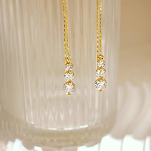 Pearl Earrings for Women Trendy, 14k Gold Plated Freshwater CZ Leaf Pearl Dangle Drop Gold Earrings Lightweight Hypoallergenic Stud Earring Bridesmaid Wedding Gold Jewelry for Women Gifts - style: style 5