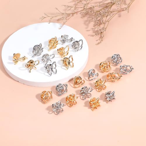 24PCS Women Shirt Brooch Pins, 12 Design Dainty Lapel Pins | Flower Brooches Pin Cover Up Safety Lapel Pin for Shirt Hat Cardigan Sweater Tie Tacks Clothing Decoration Accessories