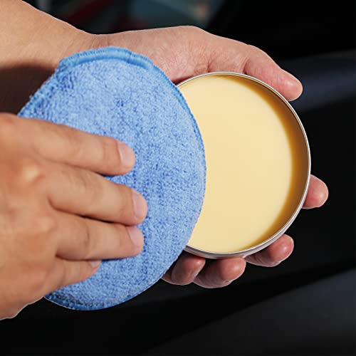 FONAROLL Wax Applicator Pads Polishing Pads Microfiber Applicator Pad for Car Wax and Polishing (Blue 12Pcs) - color: Blue 12pcs