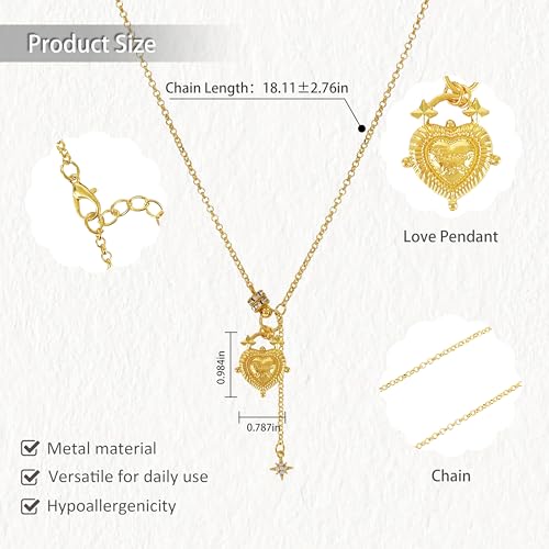 Irregular Heart Necklace for Women Y2k Pink Zircon Pearl Diamond Women's Fashion Pendant Hot Fashion Pink Jewelry for Women - color: Style27