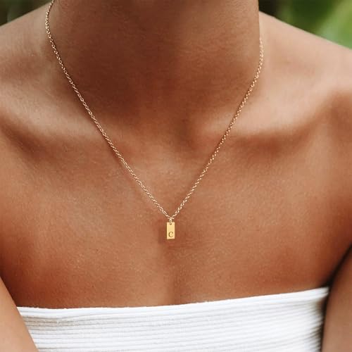 YANCHUN Layered Initial Necklace for Women Gold Dainty Layered Necklace Letter Pendant Necklaces Gold Chain Necklaces Set Trendy Jewelry Birthday Gifts for Women - color: T