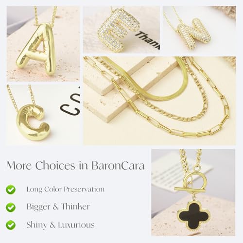2 PCs Gold Plated Necklace Set for Women - Non Tarnish Jewelry Gift with Fashion Design - style: 2 PCs O Style