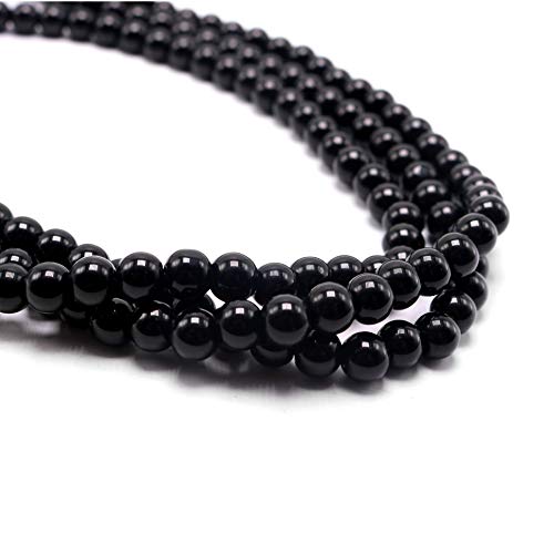 Long Pearl Necklaces for Women Cream White Faux Pearl Strand Layered Necklace Costume Jewelry - color: Black