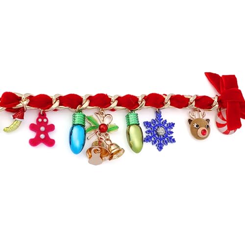 Betsey Johnson Jewelry Women's Santa Baby Charm Bracelet