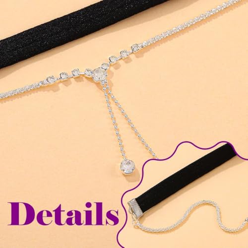 Rhinestone Garter Silver Party Leg Chain Crystal Garters for Women