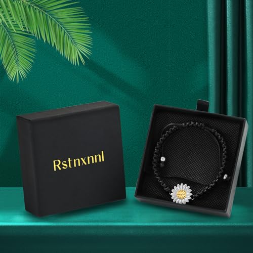 Sunflower Cremation Urn Bracelet for Adjustable Boho Daisy Handmade Cremation Jewelry Braided Rope Bracelets for Women Jewelry Gift With Funnel Kit & Bag - color: Silver+Gold