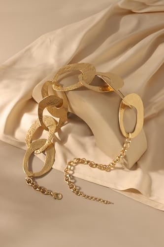 Fashion Chunky Gold Choker Necklace Cuban Link Large Chain Statement Necklaces for Women