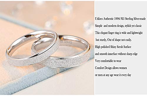Dankadi Simple Fashion S925 Sterling Silver Ring Smooth Plain Dome Comfort Solid Silver Wedding Ring For Men & Women 3.5 mm 3-13# 24k Real Gold Plated Jewelry - color: Fashion style