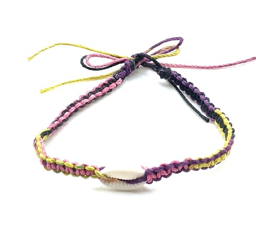 Shell Hemp Anklet - color: Social