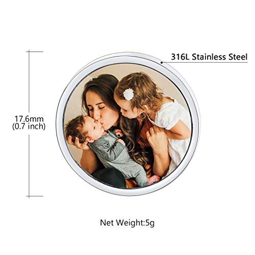 Custom4U Custom Photo Cufflinks for Men Father of the Bride Gifts - color: A-Photo-Steel