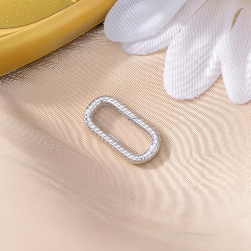 925 Sterling Silver Double Opening Lobster Clasp, Necklace Bracelet Anklet Jewelry Extender Clasp for DIY Jewelry Making (Style 9) - style: style 9
