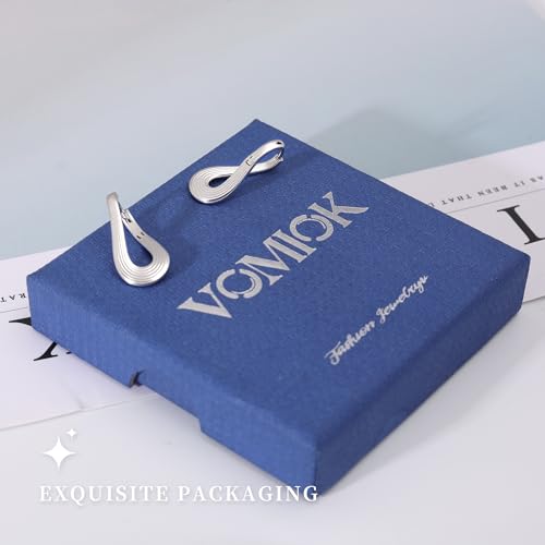 Gold Silver Huggie Hoop Earrings for Women 18K Gold & Sterling Silver Plated Cubic Zirconia Hoop Earrings Double Small Huggie Earring Lightweight Hypoallergenic Trendy Jewelry Gift - color: 03-Minimalist Silver