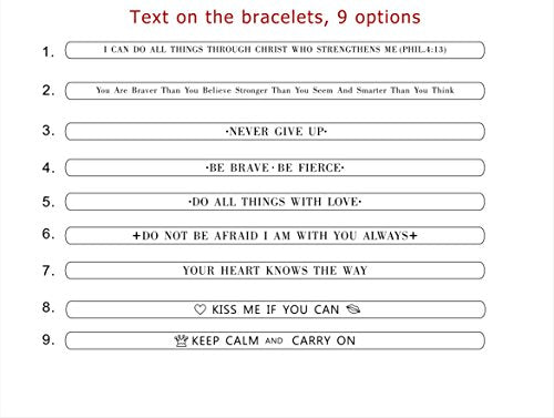 PROSTEEL Stainless Steel Cuff Bracelet You Are Braver Stronger And Smarter Men Women Faith Scripture Christmas Gift Inspirational Cuff Bangle Adjustable