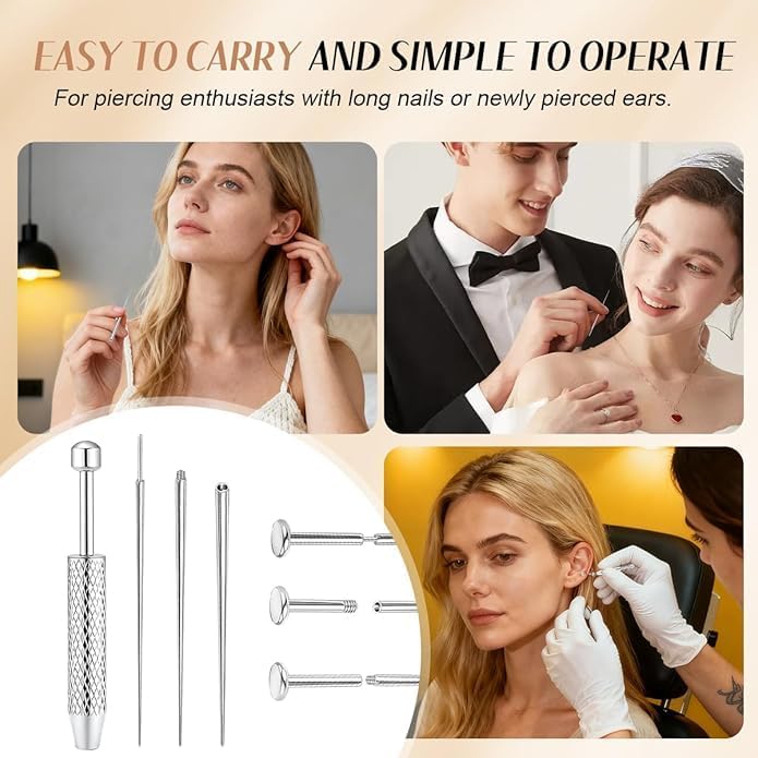 Piercing Taper Ball Grabber Tool 14G/16G/18G/20G Stainless Steel Piercing Taper Tool - style: Ball Grabber Tool