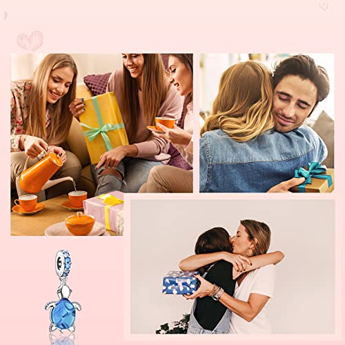 MITSOKU 925 Sterling Silver Charms for Bracelets Necklaces Animal prototype Pendant Safety Chain Dangle Pendants Beads Christmas Day Charms Jewelry Gift for Women - style: Beads