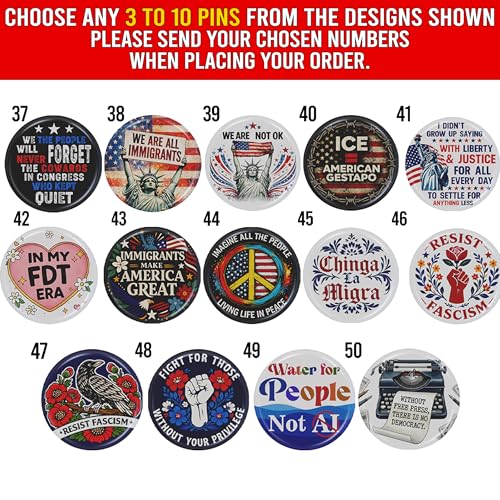 Minnesota State Abolish Ice Button Pin - Resistance Pinback - Ice Out Round Badge - Immigrant Rights Pins - Political Protest Pinback - Anti President Round Badge For Bags & Jacket - size: Choose 3–10 Pins