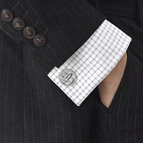 TINGKU Attorney Lawyer Cufflinks and Tie Clip for Men Gifts Scales of Justice Cuff links Tie Clasp Father in Law Enforcement Suit Shirt Jewelry - style: Cufflinks Silver