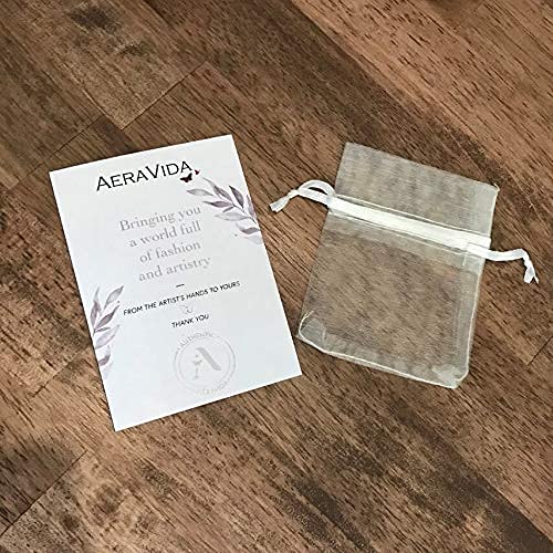 AeraVida Hand Carved White Mother of Pearl Flower Clip On Earrings Handmade Artisan Pearl Floral Statement Jewelry | Non Pierced Earrings for Women