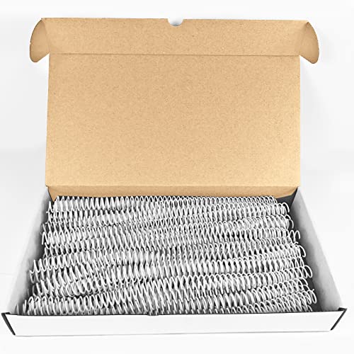 Binditek Plastic Spiral Binding Coils, 12 mm, 4:1 Pitch, White, 50 Pack | Coil Binding Spines, 1/2", 90 Sheet Capacity, 48 Loops, for Letter-Size Reports, Presentations, School and Office Projects - size: 12mm, style: 50P , White