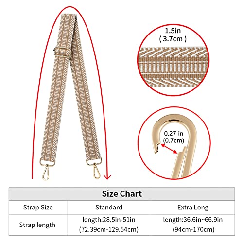 Wide Shoulder Strap Adjustable Replacement Belt Crossbody Canvas Bag Handbag - color: Wide: 1.4"(3.5cm)color3, size: EXTRA LONG:66.9"(170cm)Wide:1.4"(3.5cm)