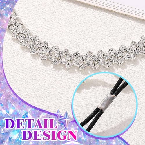Rhinestone Thigh Garter Silver Thigh Chain Jewelry for Women | Crystal Body Chain for Party Nightclub