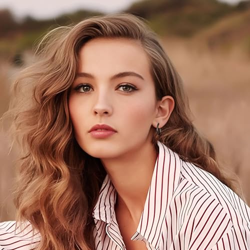 Gold Hoop Earrings for Women 14K Gold Plated | 925 Sterling Silver Post Hypoallergenic Hoop Earrings - color: Black, size: 20mm