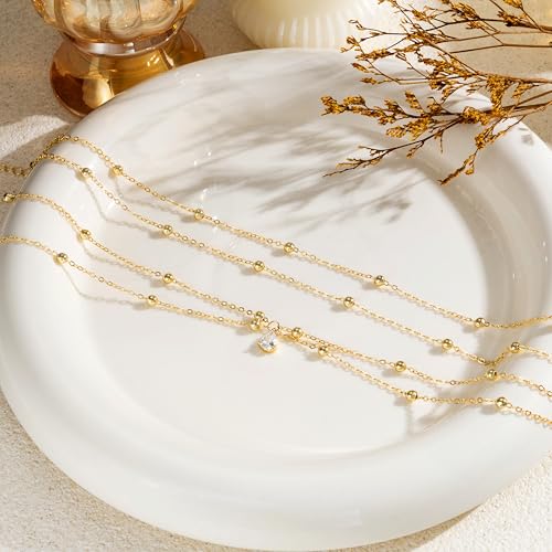 CHESKY Waist Beads for Women, Dainty 14k Gold Plated Waist Chain Beach Accessories Cute Belly Chain Body Chain Gold Chain Belts for Women Summer Beach Jewelry for Womens Gifts Rave Outfits for Womens - style: cross waist beads