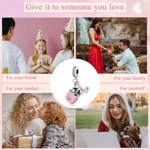 925 Sterling Silver Charms for Bracelets and Necklaces Beads Charms Jewelry Gift for Women - color: Headphones Charm