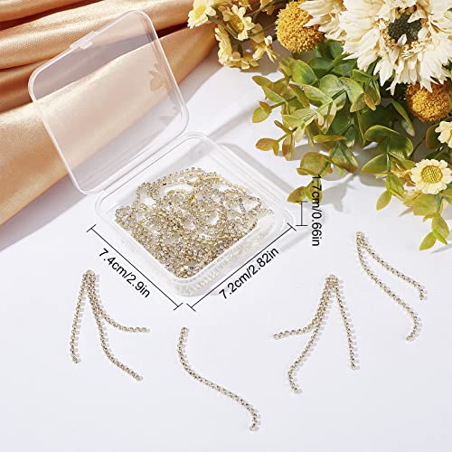 SUNNYCLUE 1 Box 24Pcs 3 Style Tassel Earring Charms Chain Tassel Earrings Set Dangle Chains Rhinestones Charms for Jewelry Making Accessories Women Adults DIY Crafts - color: 24pcs 3 Styles Rhinestone Tassel Charms