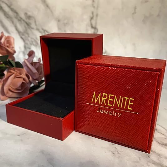 MRENITE Oval Floral Ring for Women S925 Sterling Silver Gemstone Ring for Her Anniversary Birthday Engagement Promise Jewelry Gift - color: Moonstone
