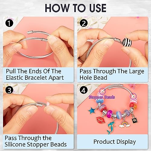 ZYEHXED 20 Pieces Snake Charm Bracelet Stainless Steel 3mm Expandable Charm Bangle Bracelets Silver Adjustable Friendship Snake Bracelet DIY Charm Bracelet for Women Jewelry Christmas Birthday Gifts - color: 20PCS Charm Bracelets