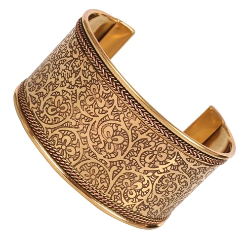 Touchstone Indian Bollywood Handcrafted Slip In Easy To Wear Stylish Wrist Enhancer Designer Broad Jewelry Cuff Bracelet For Women and Men. - style: 1 Celtic Clover