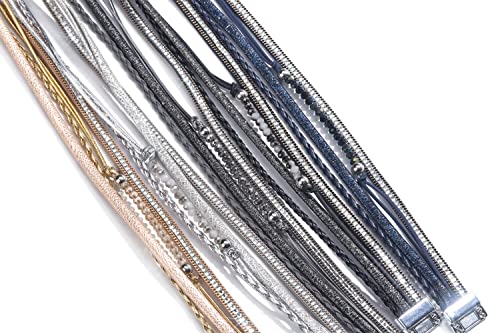 Fesciory Leather Wrap Bracelet for Women, Boho Western Layered Cuff Jewelry | Stackable Bracelets, Easy-On Clasp, Daily Wear, Pairs with Boho Western Outfits, Gift for Women - color: Blue1