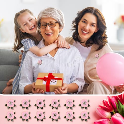 Sayglossy 30 Sets Woman of Faith Pins on Card Religious Flower Cross Pins with Cards Bulk Woman of Faith Christian Church Gifts Religious Lapel Brooches for Mother Day Birthday Gifts - style: Woman of Faith